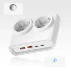 Orico PDC25 25W 6in1 Power Strip 2x AC + 2x USB-A + 2x USB-C - White Foto 2