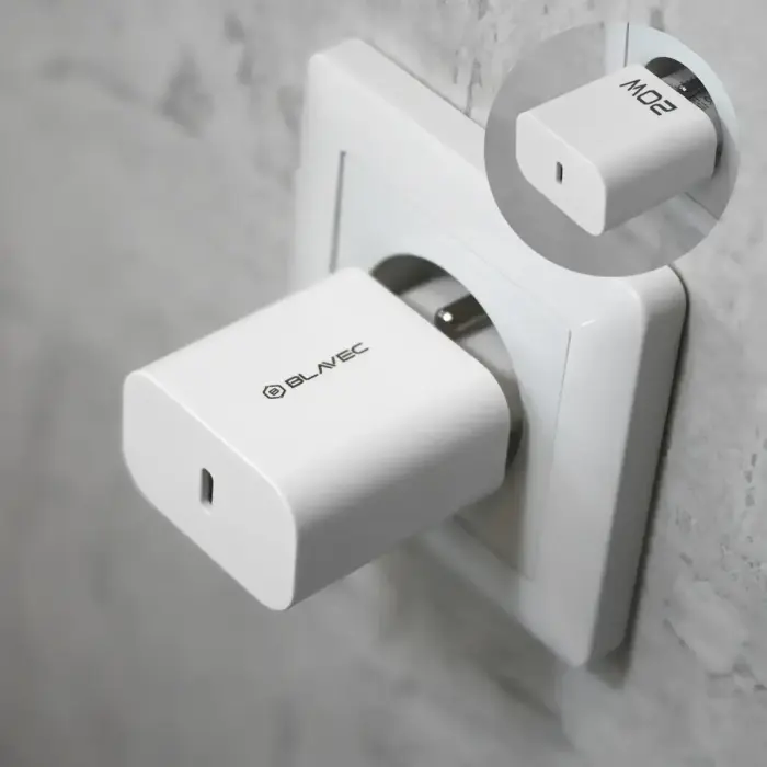 Blavec Wall charger BC-9 - Type C - PD 20W 3A (TCBC9-CW203A) white Фото 7