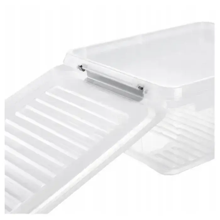 Box with lid clipbox Leonie 28.5x18.5x10.5cm 3.7L transparent Photo 3