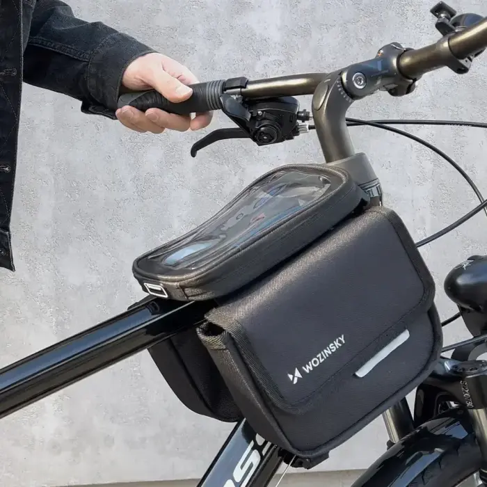 Wozinsky bicycle frame bag, waterproof phone case, 1.5l, black (WBB26BK) Foto 11