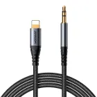 Joyroom stereo audio cable AUX 3.5 mm mini jack - Lightning for iPhone iPad 1.2 m black (SY-A06) Photo 1