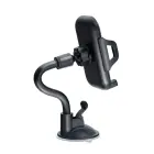 Car phone holder Forcell F-Grip Carbon Bracket arm 17cm windshield black Photo 4
