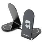 Karl Lagerfeld Ikonik MagSafe 15W inductive charger, foldable 2in1 - black Фото 1
