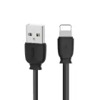 Remax Suji RC-134i datu pārraides un uzlādes vads | USB-A uz Lightning | 10W | 1m | melns Foto 1