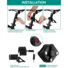 Rockbros WD795 foldable bicycle lock - black Foto 5