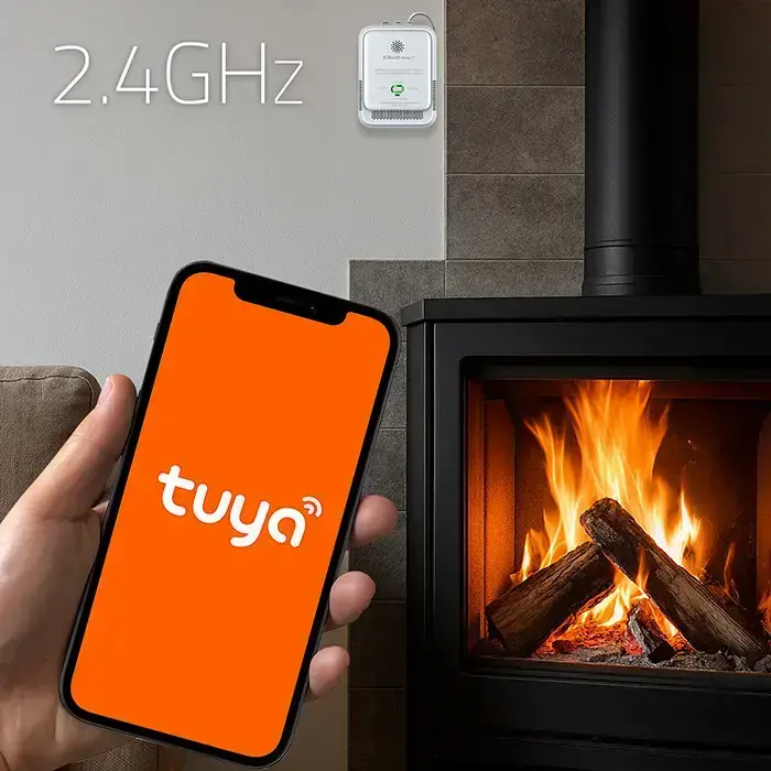 Qoltec Certified Natural Gas Leak Sensor | CH4 detector | NG | Tuya | Wi-Fi | 85dB alarm | LED  Photo 2