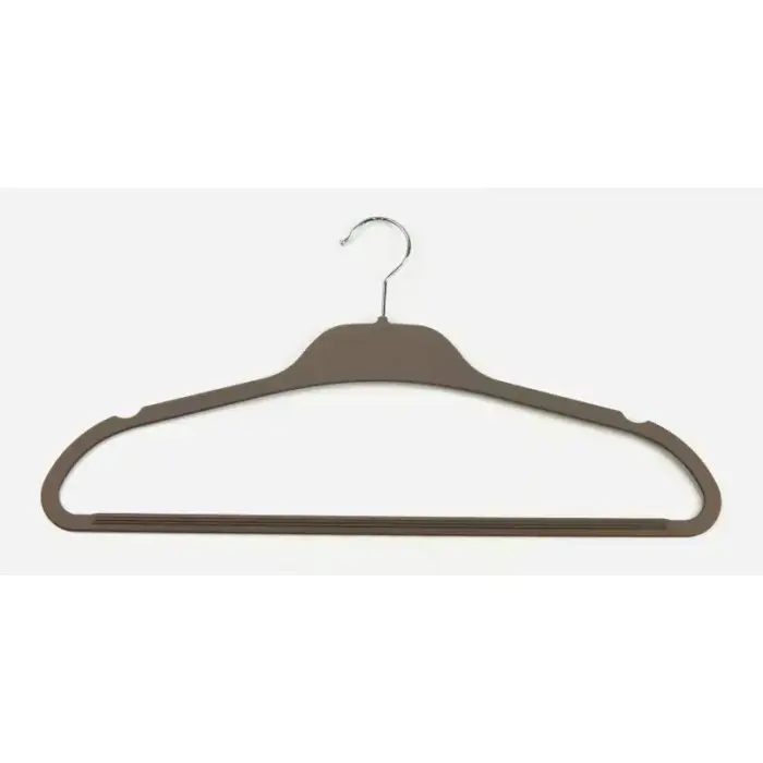 Drēbju pakaramais plastmasas Soft Touch 43cm asorti, melns/zils/gaiši pelēks/balts Foto 3