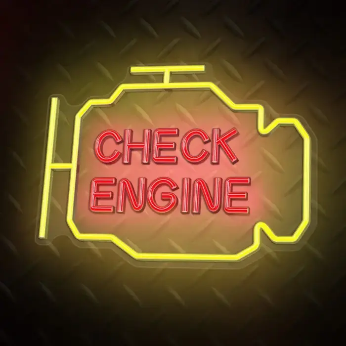 Neon PLEXI LED CHECK ENGINE yellow red NNE21 Neolia Photo 4