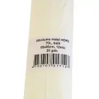 Atkritumu maisi , tilpums 70L, 68x86cm, 20 gab./rullī, HDPE, 12 mic, balti Foto 2