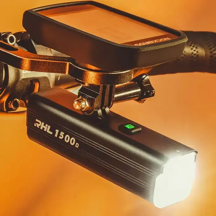 Rockbros RHL1500 front bicycle light 5000mAh 1500lm IPX6 - black Foto 7