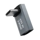 Wozinsky WPKF-01 USB-C - USB-C 40Gb|s 240W 8K OTG Angled Adapter - Gray Фото 2