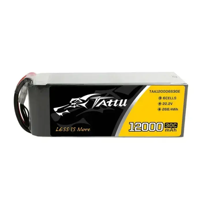 Tattu 12000mAh 22.2V 30C 6S1P UAV Lipo Battery Pack with EC5 plug Photo 2