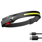 LED headlamp with IPX4 motion sensor USB-C 1200 mAh - black Photo 12