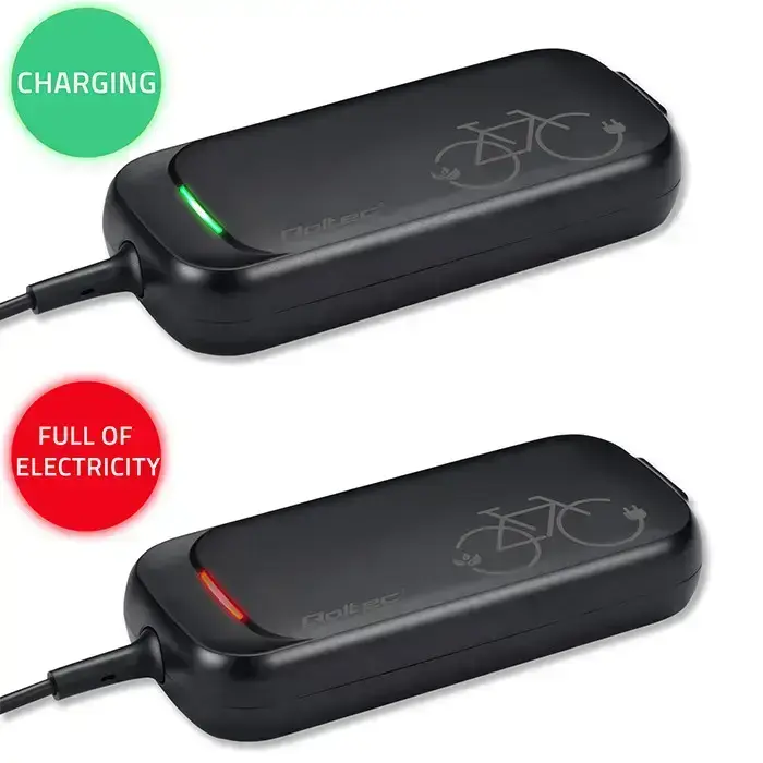 Qoltec Fast Charger for e-bike Bosch 36V | 42V | 2A | Bosch plug | water resistant + power cable Foto 11