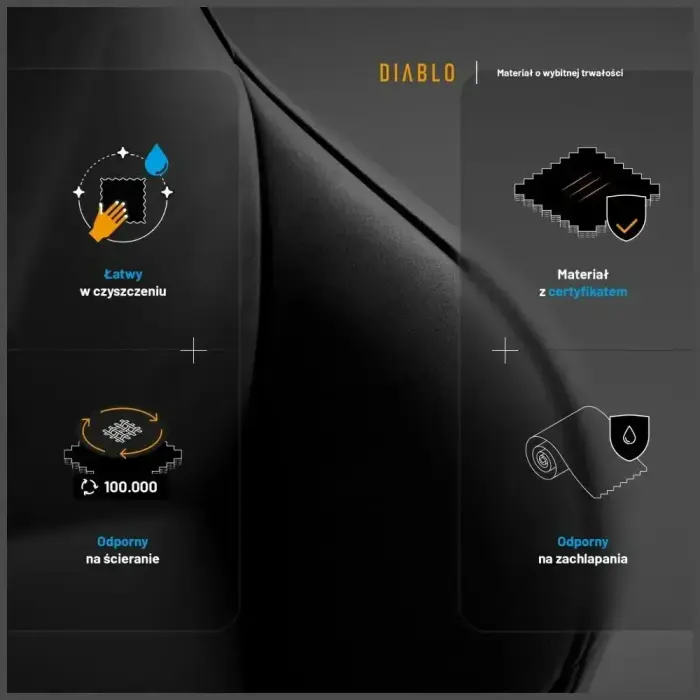 Gaming chair Diablo X-One PRIME Normal Size black Фото 10