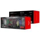Set 4in1 Combo XTRIKE ME CMX-415 EN on-ear headphones + keyboard + mouse + mouse pad black/white Фото 6