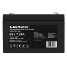 Qoltec AGM battery | 6V | 7.2 Ah | Maintenance-free | Efficient| LongLife | for toys, vehicles Фото 10