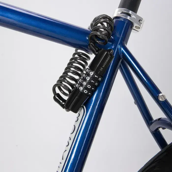 Wozinsky WBN-01R bicycle lock for a bicycle helmet, waterproof, 4-digit combination - black Фото 10