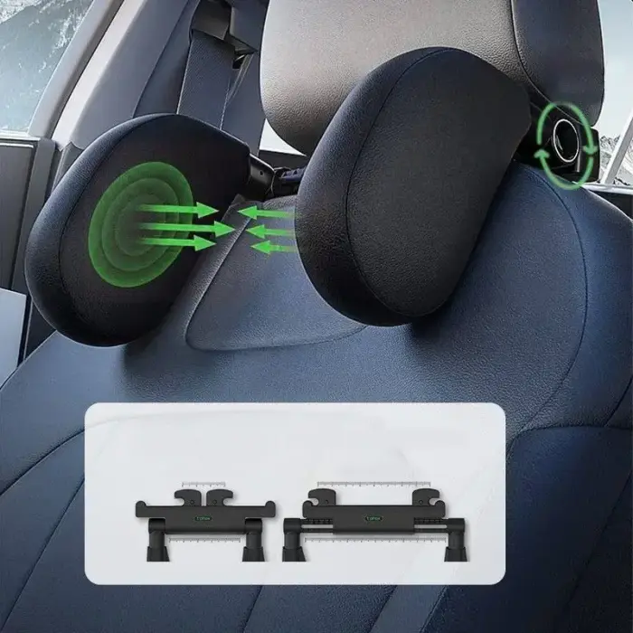 T-PHOX ADJUSTABLE CAR HEADREST BLACK Фото 2