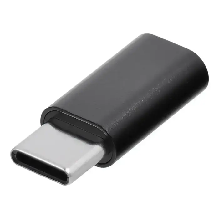 Adapter Micro USB to Type C Blue Star - black Photo 3