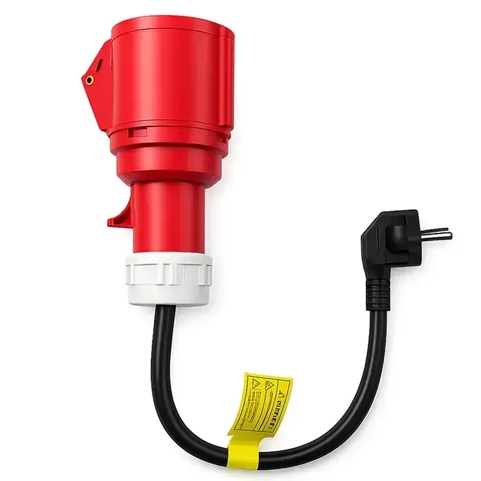 Qoltec Power adapter for EV chargers | CEE 16A 5-pin socket | 400V to 230V SCHUKO adapter | max 16A | 3.5 kW  Фото 6