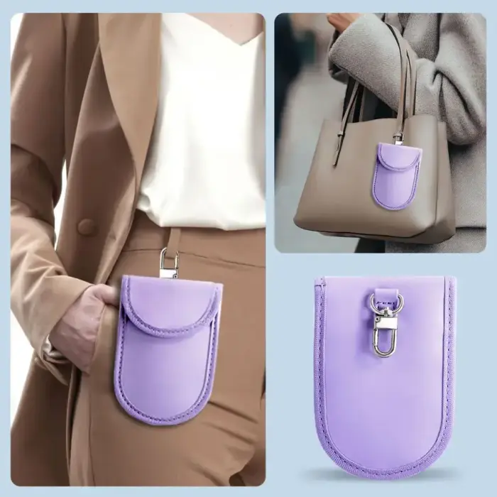 KLATKA FARADAYA TECH-PROTECT KLR100 POUCH KEYLESS RFID SIGNAL BLOCKER CASE LAVENDER Foto 7