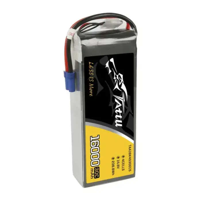 TATTU 16000mAh 14.8V 30C 4S1P Lipo Battery Pack with EC5 Foto 3