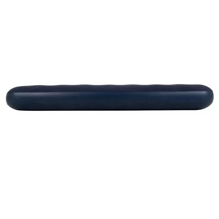 Inflatable double travel mattress with velvet finish + inflating pump 67002 blue Foto 3