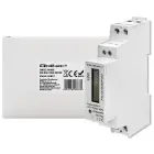 Qoltec Single-phase electronic energy meter | DIN rail | 230V | LCD | 1P | Slim Photo 6