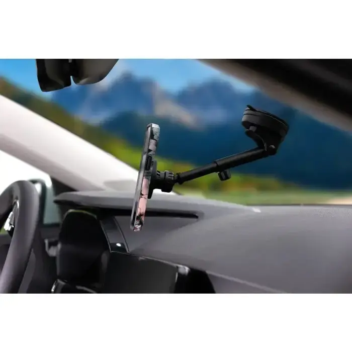 Magnetic car phone holder compatible with Magsafe Forcell F-Grip PrecisionX windshield/ dashboard / air vent black Photo 9