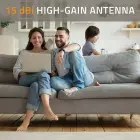 Qoltec 4G LTE antenna | 15dBi | omnidirectional | external | SMA | fibreglass  Foto 9