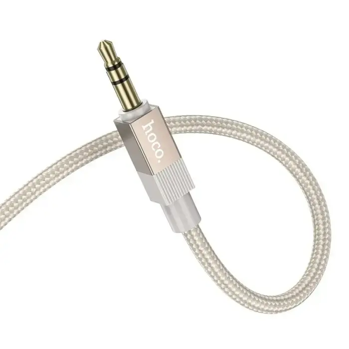 Cable AUX Jack 3,5 mm (male) to Jack 3,5 mm (male) Hoco 1 m UPA32 gold Photo 2