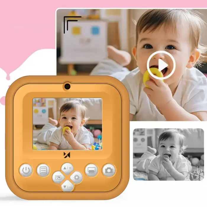 Wozinsky WDT-05 thermal printer camera, for children, print - orange Foto 9