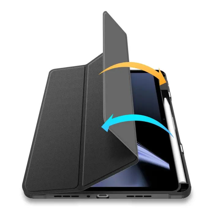 Dux Ducis Toby Armored Flip Smart Case for Oppo Pad with Stylus Holder Black Photo 18