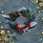 Christmas wreath decoration 30 cm RC-K-512 green Foto 2