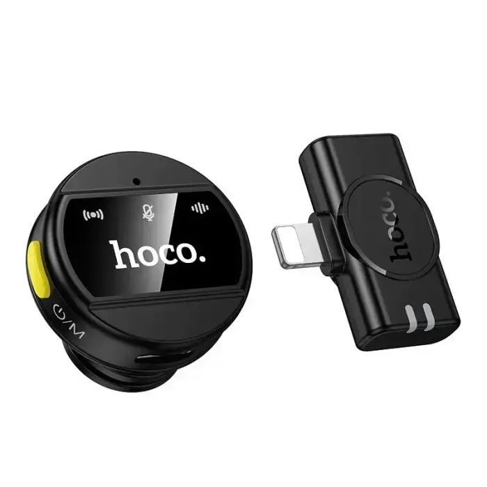 Wireless microphone Lightning Hoco L21 black Foto 3