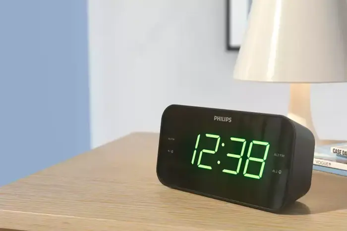 PHILIPS radio pulkstenis, melns Foto 10