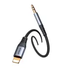 Joyroom stereo audio cable AUX 3.5 mm mini jack - Lightning for iPhone iPad 1.2 m black (SY-A06) Photo 5