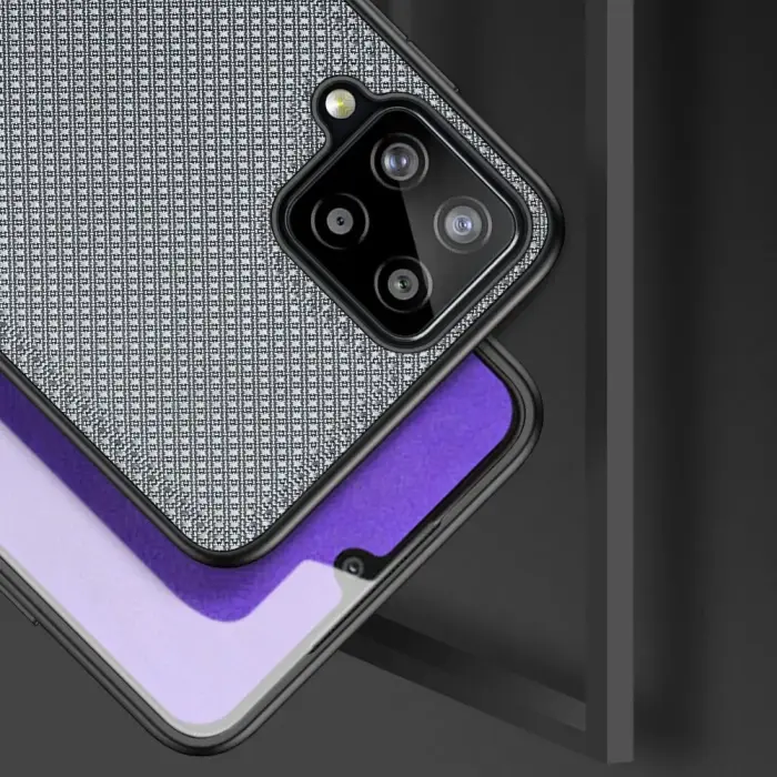 Dux Ducis Fino case covered with nylon material for Samsung Galaxy A22 4G gray Фото 16