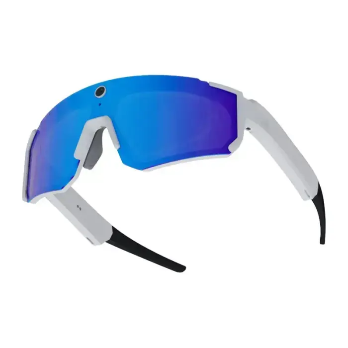 Colmi V06 AI White Sports Sunglasses (with blue lenses) Фото 3
