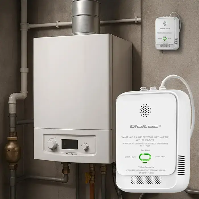 Qoltec Certified Natural Gas Leak Sensor | CH4 detector | NG | Tuya | Wi-Fi | 85dB alarm | LED  Photo 8