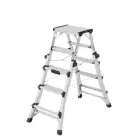 Telescopic ladder Master DTL100 / aluminum / 2x4 - 2x6 steps Photo 2
