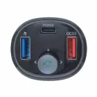 ART transmiter FM bluetooth 5.0 + USB A QC3.0 + Typ C (total 30W) FM-73 black Фото 4