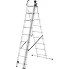 ProfiStep Combi ladder / aluminium / 3x9 steps Photo 2
