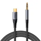 Joyroom stereo audio cable AUX 3.5 mm mini jack - USB-C for phone 1.2 m black (SY-A07) Photo 1