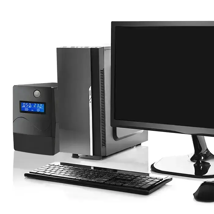 Qoltec Uninterruptible Power Supply UPS Line Interactive | Monolith| 850VA | 480W | LCD | USB | RJ45 Фото 5