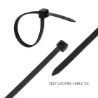 Qoltec Self-locking cable tie | 7.2*200mm | 50 pcs. | Nylon66 | UV | Black Photo 4