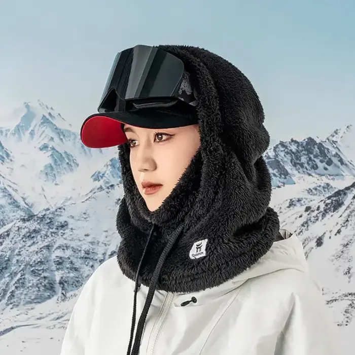 Qunature Arctic Velvet Ski Balaclava Size L - Black Foto 6