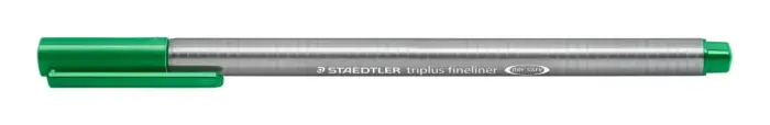 Flomasterveida pildspalva STAEDTLER TRIPLUS fineliner, 0.3mm, zaļa tinte Фото 2