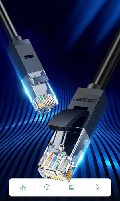 Ugreen Ethernet patchcord cable RJ45 Cat 6 UTP 1000Mbps 3m black (20161) Foto 2
